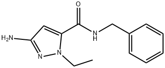 3-amino-N-benzyl-1-ethyl-1H-pyrazole-5-carboxamide 구조식 이미지