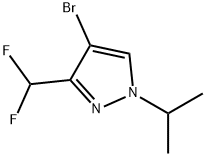 4-bromo-3-(difluoromethyl)-1-isopropyl-1H-pyrazole Structure