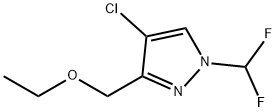 4-chloro-1-(difluoromethyl)-3-(ethoxymethyl)-1H-pyrazole Structure