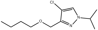 3-(butoxymethyl)-4-chloro-1-isopropyl-1H-pyrazole Structure