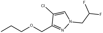 4-chloro-1-(2,2-difluoroethyl)-3-(propoxymethyl)-1H-pyrazole Structure