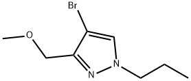 4-bromo-3-(methoxymethyl)-1-propyl-1H-pyrazole Structure