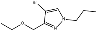 4-bromo-3-(ethoxymethyl)-1-propyl-1H-pyrazole Structure