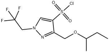 3-(sec-butoxymethyl)-1-(2,2,2-trifluoroethyl)-1H-pyrazole-4-sulfonyl chloride Structure