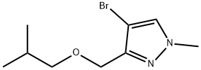 4-bromo-3-(isobutoxymethyl)-1-methyl-1H-pyrazole Structure