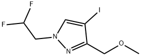 1-(2,2-difluoroethyl)-4-iodo-3-(methoxymethyl)-1H-pyrazole Structure