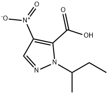 1-sec-butyl-4-nitro-1H-pyrazole-5-carboxylic acid Structure