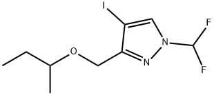 3-(sec-butoxymethyl)-1-(difluoromethyl)-4-iodo-1H-pyrazole Structure