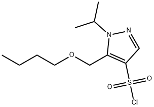 5-(butoxymethyl)-1-isopropyl-1H-pyrazole-4-sulfonyl chloride Structure