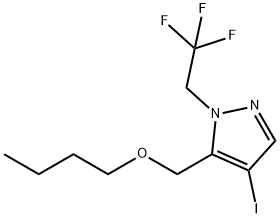 5-(butoxymethyl)-4-iodo-1-(2,2,2-trifluoroethyl)-1H-pyrazole Structure