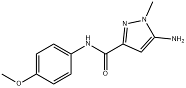 5-amino-N-(4-methoxyphenyl)-1-methyl-1H-pyrazole-3-carboxamide Structure