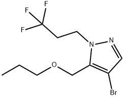 4-bromo-5-(propoxymethyl)-1-(3,3,3-trifluoropropyl)-1H-pyrazole Structure
