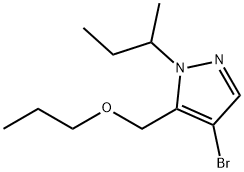 4-bromo-1-sec-butyl-5-(propoxymethyl)-1H-pyrazole Structure