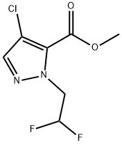 methyl 4-chloro-1-(2,2-difluoroethyl)-1H-pyrazole-5-carboxylate Structure