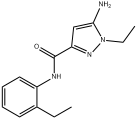 5-amino-1-ethyl-N-(2-ethylphenyl)-1H-pyrazole-3-carboxamide Structure