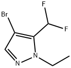 4-bromo-5-(difluoromethyl)-1-ethyl-1H-pyrazole Structure