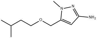 1-methyl-5-[(3-methylbutoxy)methyl]-1H-pyrazol-3-amine Structure