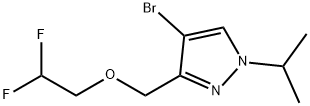 4-bromo-3-[(2,2-difluoroethoxy)methyl]-1-isopropyl-1H-pyrazole Structure