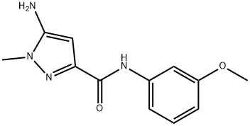 5-amino-N-(3-methoxyphenyl)-1-methyl-1H-pyrazole-3-carboxamide Structure