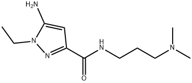 5-amino-N-[3-(dimethylamino)propyl]-1-ethyl-1H-pyrazole-3-carboxamide Structure