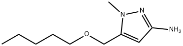 1-methyl-5-[(pentyloxy)methyl]-1H-pyrazol-3-amine Structure