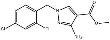 methyl 3-amino-1-(2,4-dichlorobenzyl)-1H-pyrazole-4-carboxylate Structure