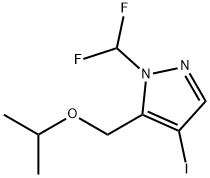 1-(difluoromethyl)-4-iodo-5-(isopropoxymethyl)-1H-pyrazole Structure