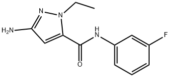 3-amino-1-ethyl-N-(3-fluorophenyl)-1H-pyrazole-5-carboxamide Structure