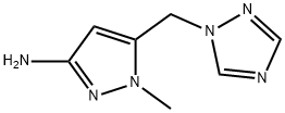 1-methyl-5-(1H-1,2,4-triazol-1-ylmethyl)-1H-pyrazol-3-amine Structure