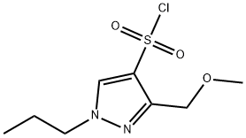 3-(methoxymethyl)-1-propyl-1H-pyrazole-4-sulfonyl chloride Structure