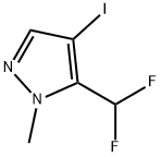 5-(difluoromethyl)-4-iodo-1-methyl-1H-pyrazole Structure