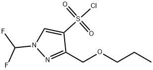 1-(difluoromethyl)-3-(propoxymethyl)-1H-pyrazole-4-sulfonyl chloride Structure