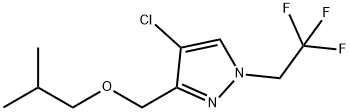 4-chloro-3-(isobutoxymethyl)-1-(2,2,2-trifluoroethyl)-1H-pyrazole Structure