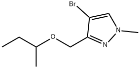 4-bromo-3-(sec-butoxymethyl)-1-methyl-1H-pyrazole Structure