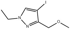 1-ethyl-4-iodo-3-(methoxymethyl)-1H-pyrazole Structure