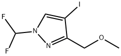 1-(difluoromethyl)-4-iodo-3-(methoxymethyl)-1H-pyrazole Structure