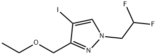 1-(2,2-difluoroethyl)-3-(ethoxymethyl)-4-iodo-1H-pyrazole Structure