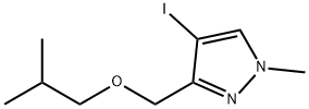 4-iodo-3-(isobutoxymethyl)-1-methyl-1H-pyrazole Structure