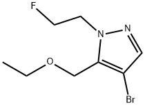 4-bromo-5-(ethoxymethyl)-1-(2-fluoroethyl)-1H-pyrazole Structure