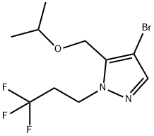 4-bromo-5-(isopropoxymethyl)-1-(3,3,3-trifluoropropyl)-1H-pyrazole Structure