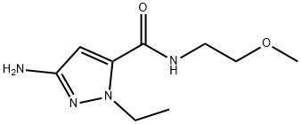 3-amino-1-ethyl-N-(2-methoxyethyl)-1H-pyrazole-5-carboxamide Structure