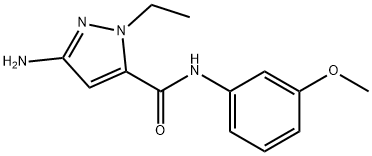 3-amino-1-ethyl-N-(3-methoxyphenyl)-1H-pyrazole-5-carboxamide Structure