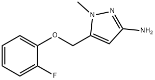 5-[(2-fluorophenoxy)methyl]-1-methyl-1H-pyrazol-3-amine 구조식 이미지