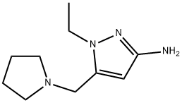 1-ethyl-5-(pyrrolidin-1-ylmethyl)-1H-pyrazol-3-amine Structure