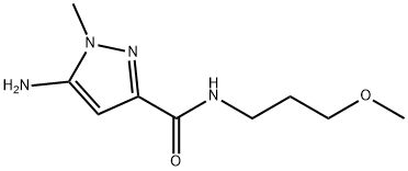 5-amino-N-(3-methoxypropyl)-1-methyl-1H-pyrazole-3-carboxamide Structure