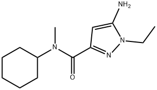 5-amino-N-cyclohexyl-1-ethyl-N-methyl-1H-pyrazole-3-carboxamide Structure