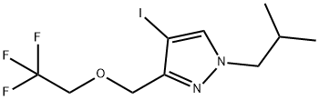 4-iodo-1-isobutyl-3-[(2,2,2-trifluoroethoxy)methyl]-1H-pyrazole Structure