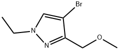 4-bromo-1-ethyl-3-(methoxymethyl)-1H-pyrazole Structure