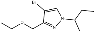 4-bromo-1-sec-butyl-3-(ethoxymethyl)-1H-pyrazole Structure