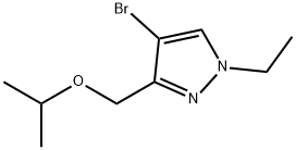 4-bromo-1-ethyl-3-(isopropoxymethyl)-1H-pyrazole Structure